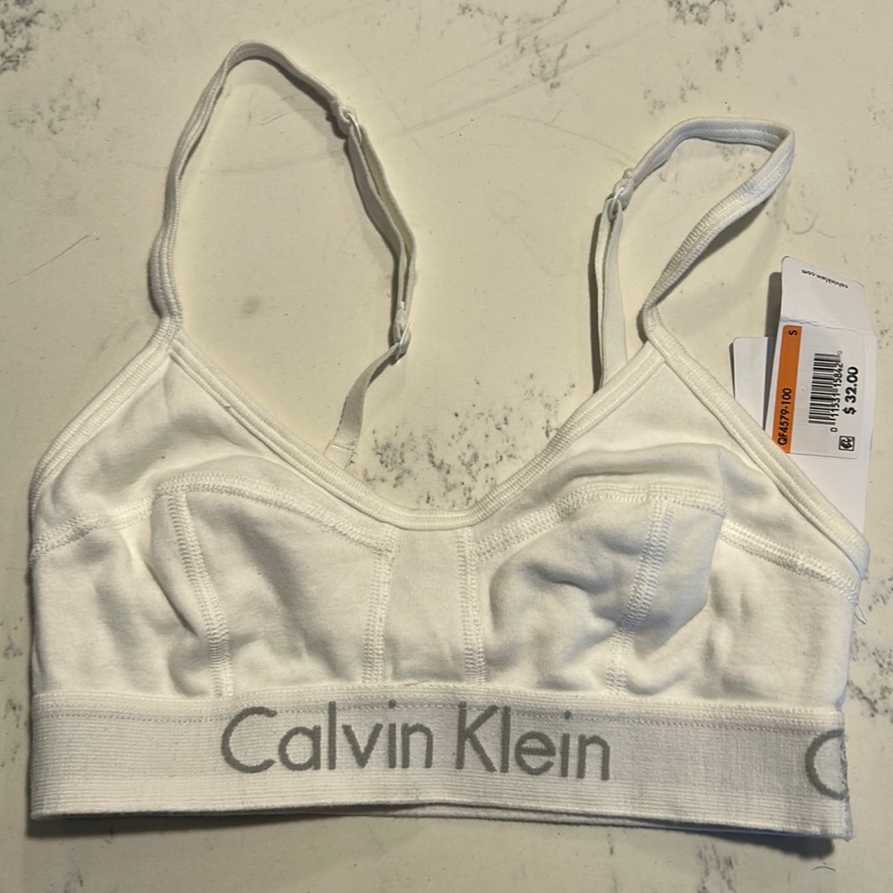 Calvin Klein white bra